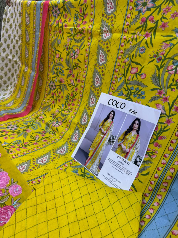 Coco Printed Pakistani Inspired Swizz Lawn Dress